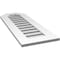 Ekena Millwork Octagonal Top Surface Mount PVC Gable Vent: Functional, w/ 3-1/2"W x 1"P Standard Frame, 14"W x 38"H GVPOT14X3801SF - alternate 2